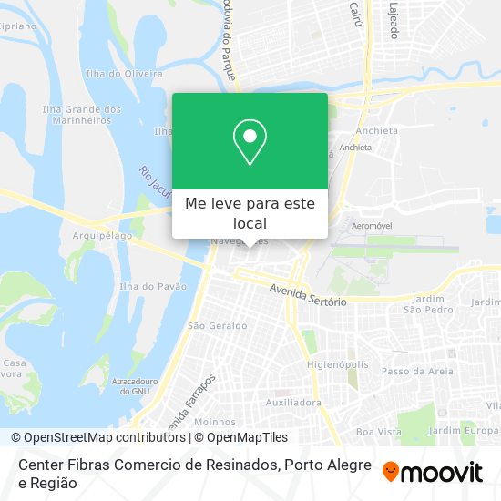 Center Fibras Comercio de Resinados mapa