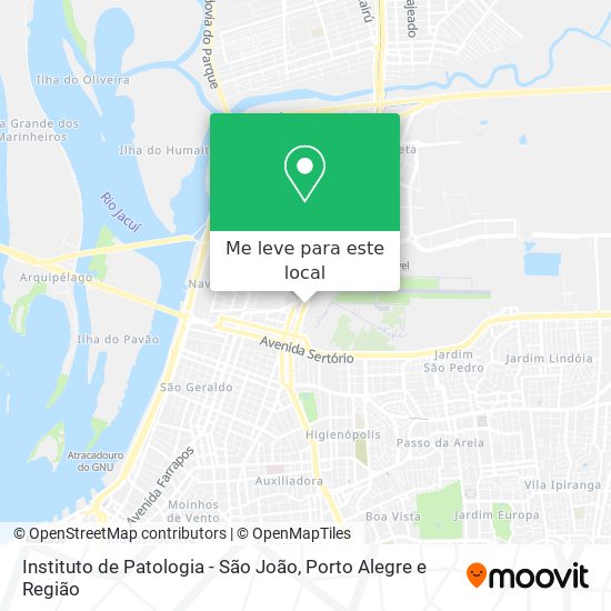 Instituto de Patologia - São João mapa