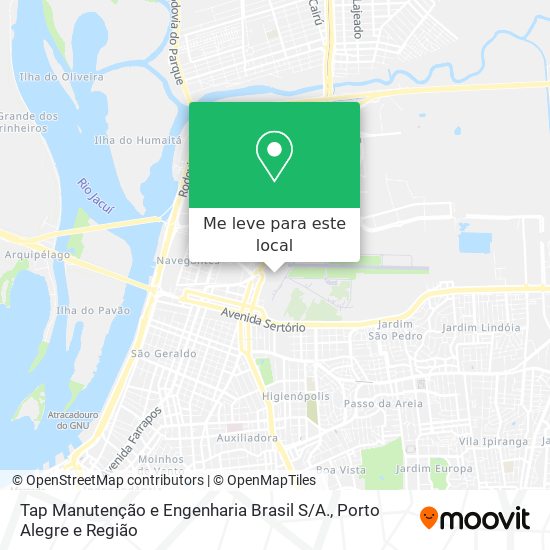 Tap Manutenção e Engenharia Brasil S / A. mapa