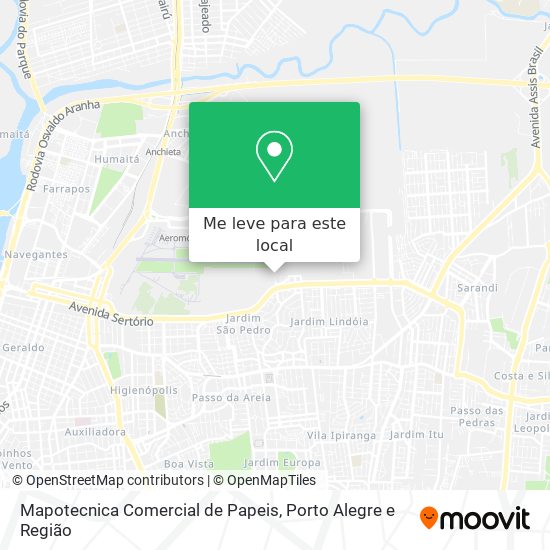 Mapotecnica Comercial de Papeis mapa