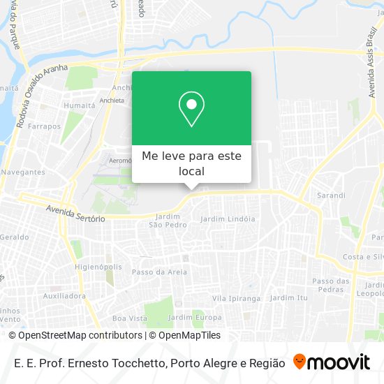 E. E. Prof. Ernesto Tocchetto mapa