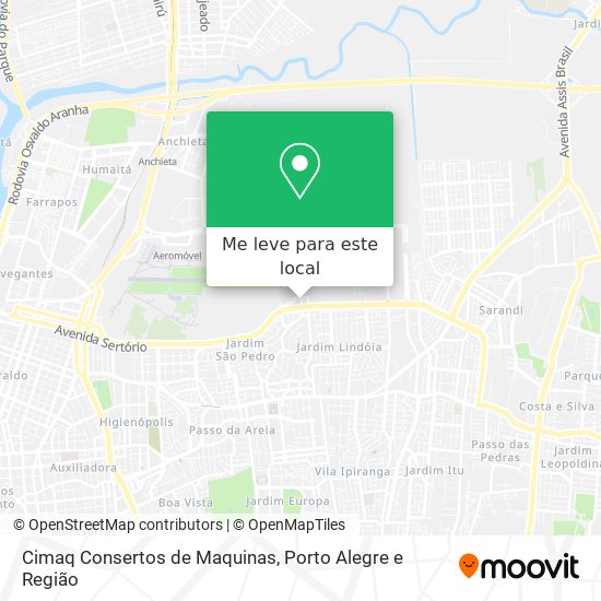 Cimaq Consertos de Maquinas mapa