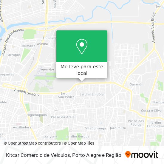 Kitcar Comercio de Veiculos mapa