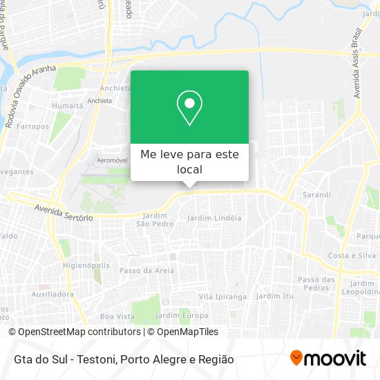 Gta do Sul - Testoni mapa