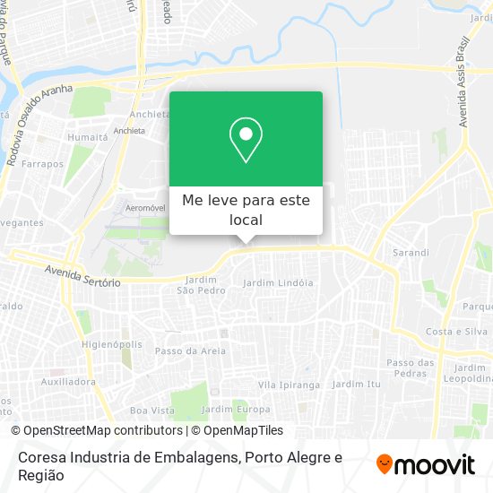 Coresa Industria de Embalagens mapa