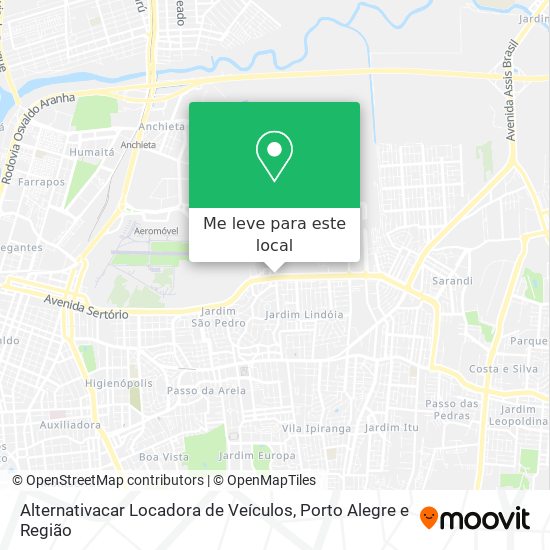 Alternativacar Locadora de Veículos mapa