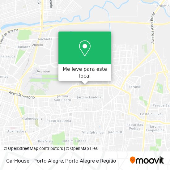 CarHouse - Porto Alegre mapa