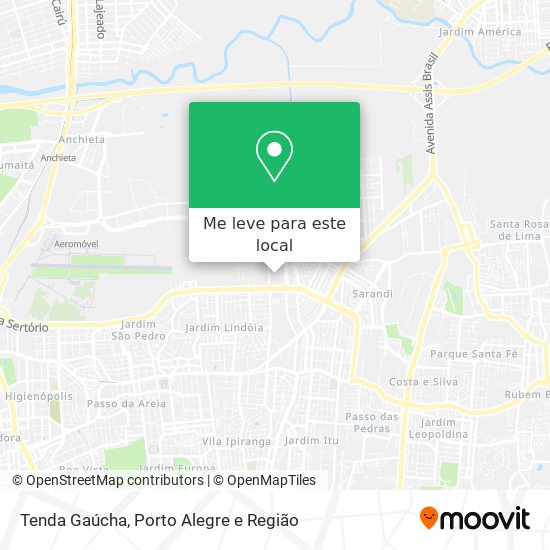 Tenda Gaúcha mapa