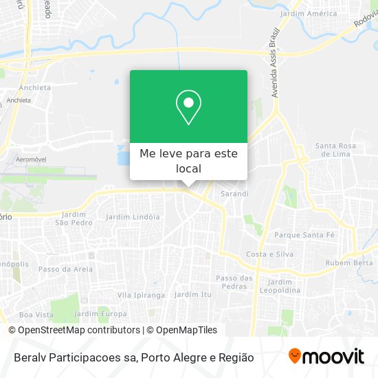 Beralv Participacoes sa mapa