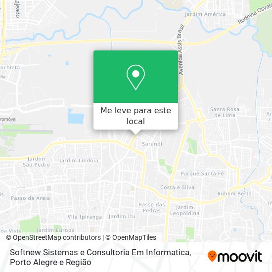 Softnew Sistemas e Consultoria Em Informatica mapa