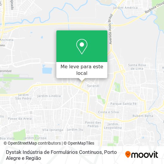 Dystak Indústria de Formulários Contínuos mapa