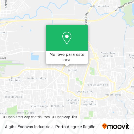 Algiba Escovas Industriais mapa