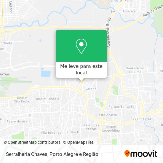 Serralheria Chaves mapa