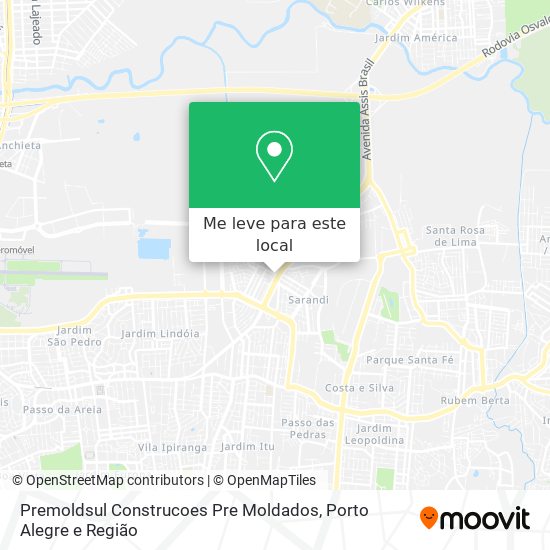 Premoldsul Construcoes Pre Moldados mapa