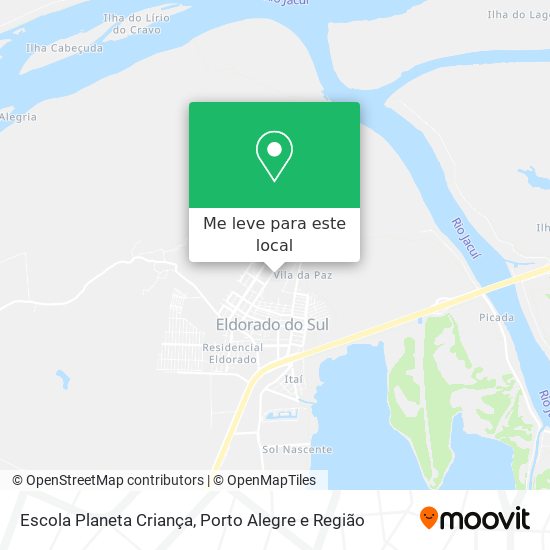 Escola Planeta Criança mapa