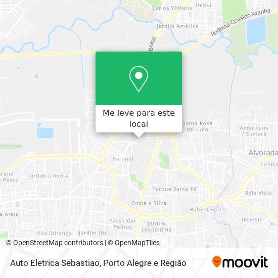 Auto Eletrica Sebastiao mapa