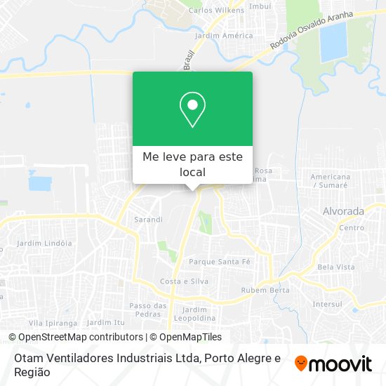 Otam Ventiladores Industriais Ltda mapa