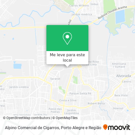 Alpino Comercial de Cigarros mapa