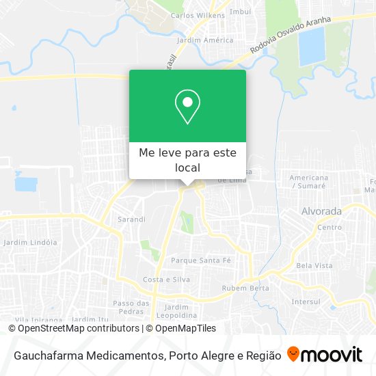 Gauchafarma Medicamentos mapa