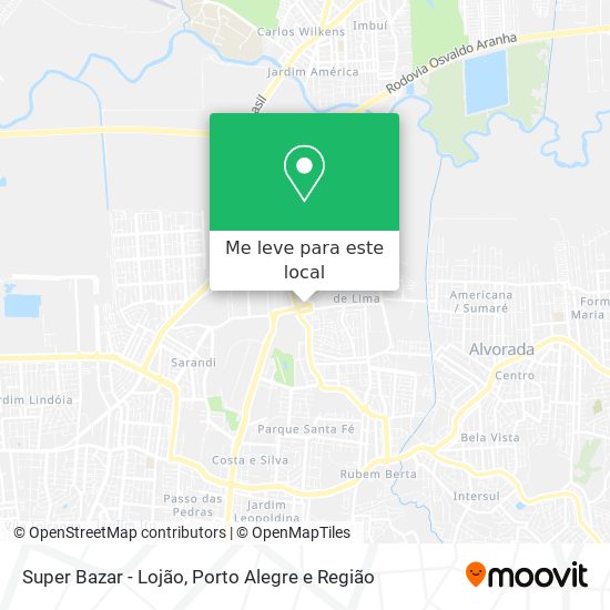 Super Bazar - Lojão mapa
