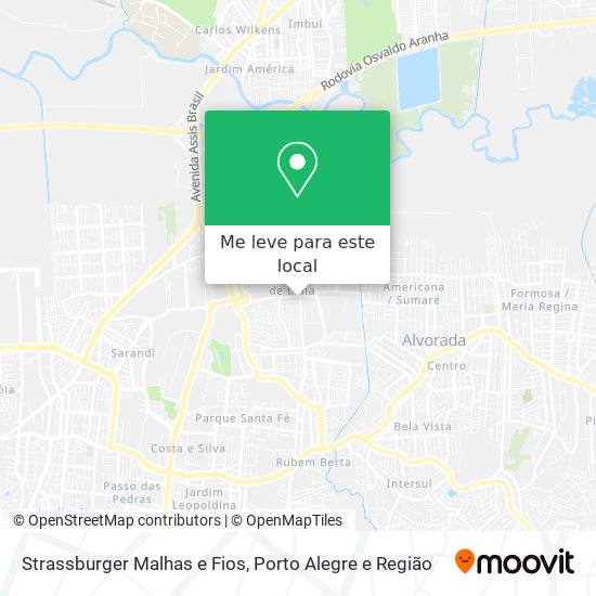 Strassburger Malhas e Fios mapa