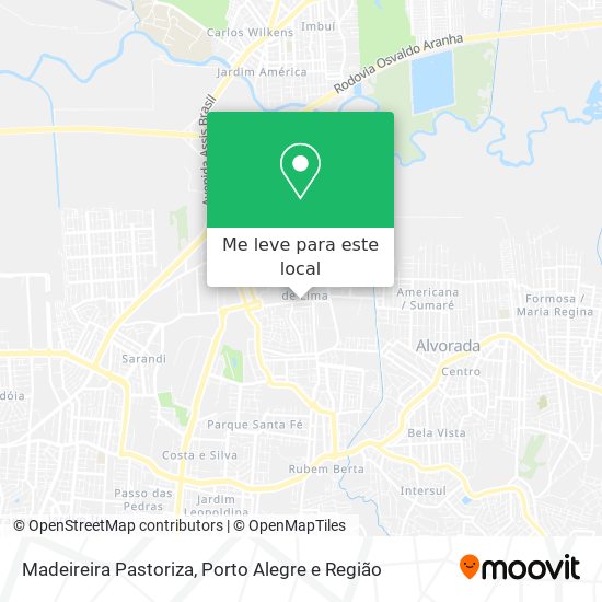 Madeireira Pastoriza mapa