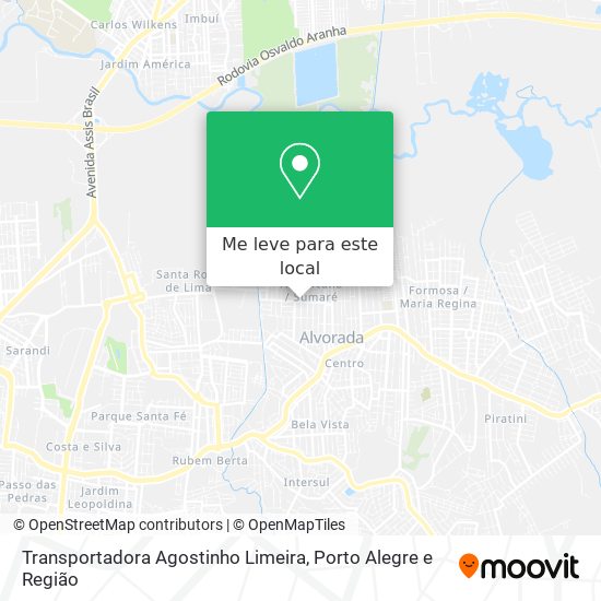 Transportadora Agostinho Limeira mapa