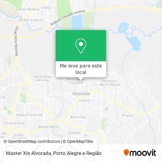 Master Xis Alvorada mapa