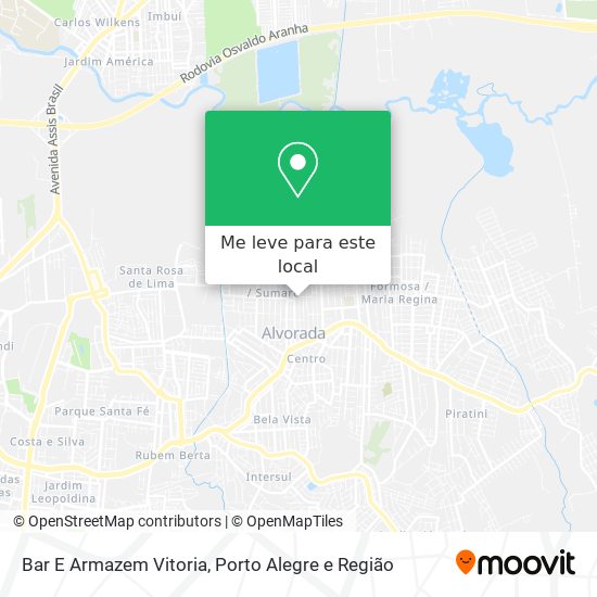 Bar E Armazem Vitoria mapa