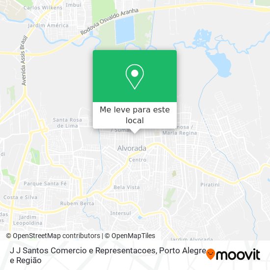 J J Santos Comercio e Representacoes mapa