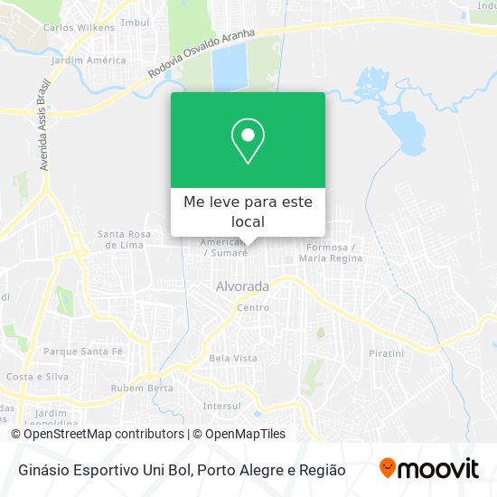 Ginásio Esportivo Uni Bol mapa