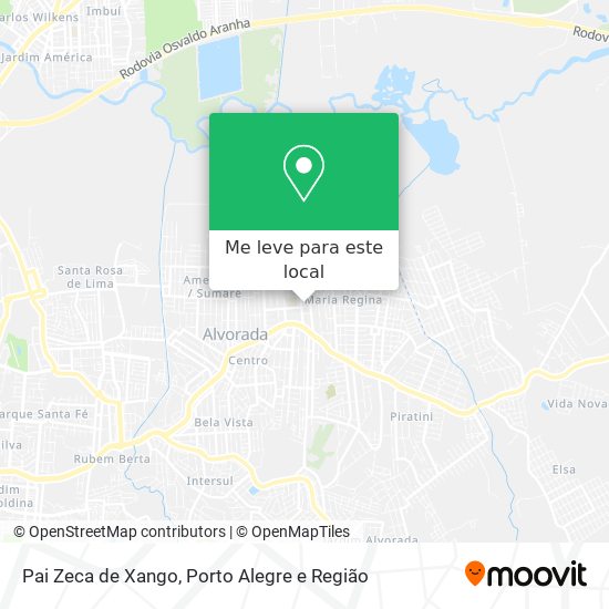 Pai Zeca de Xango mapa