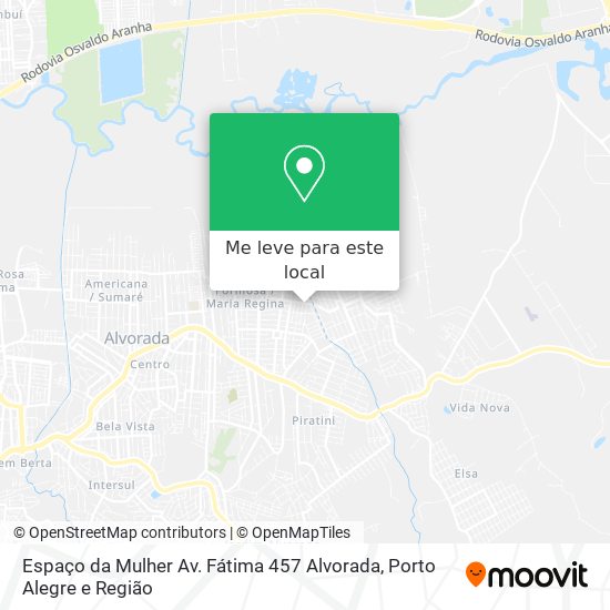 Espaço da Mulher Av. Fátima 457 Alvorada mapa