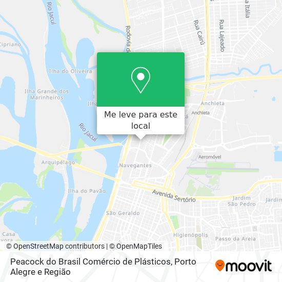 Peacock do Brasil Comércio de Plásticos mapa