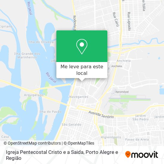 Igreja Pentecostal Cristo e a Saida mapa