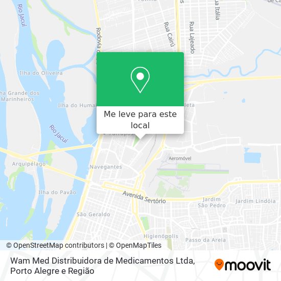 Wam Med Distribuidora de Medicamentos Ltda mapa