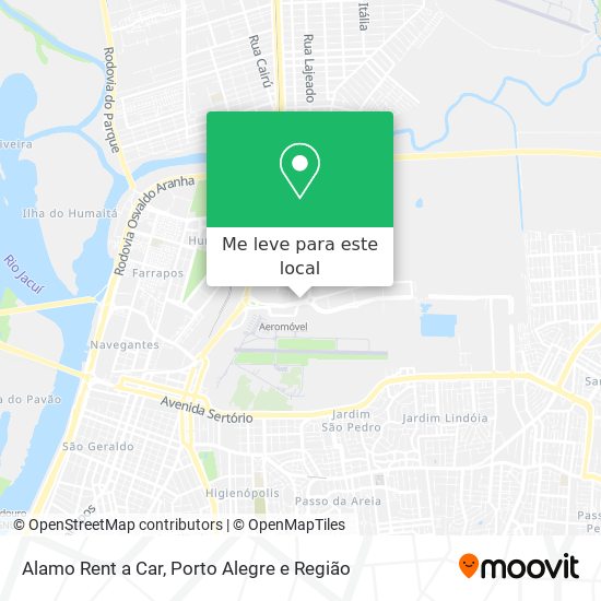 Alamo Rent a Car mapa