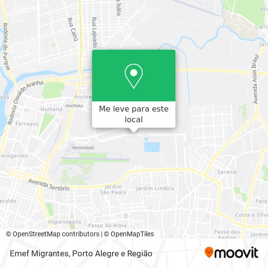 Emef Migrantes mapa