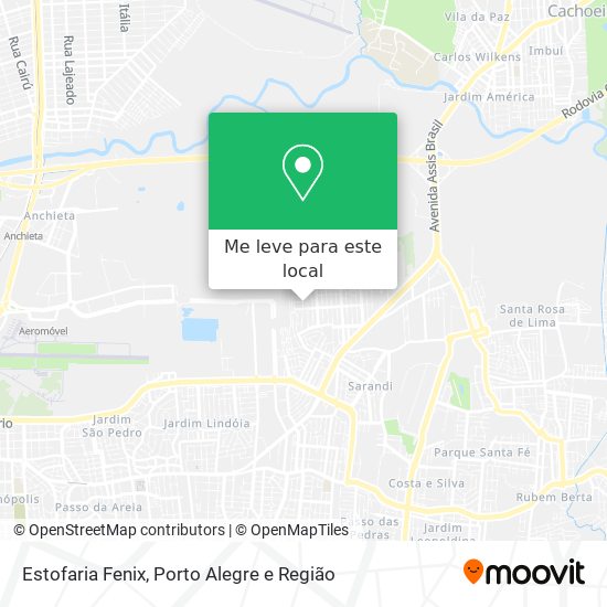Estofaria Fenix mapa