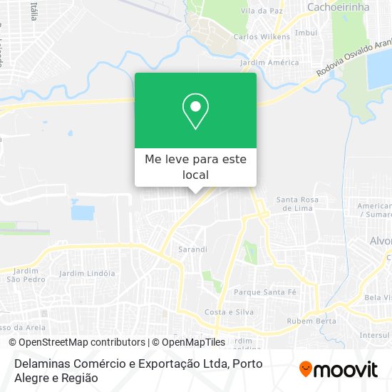 Delaminas Comércio e Exportação Ltda mapa