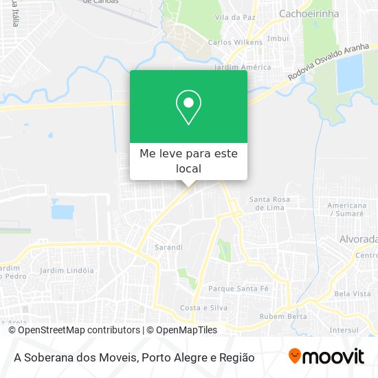 A Soberana dos Moveis mapa