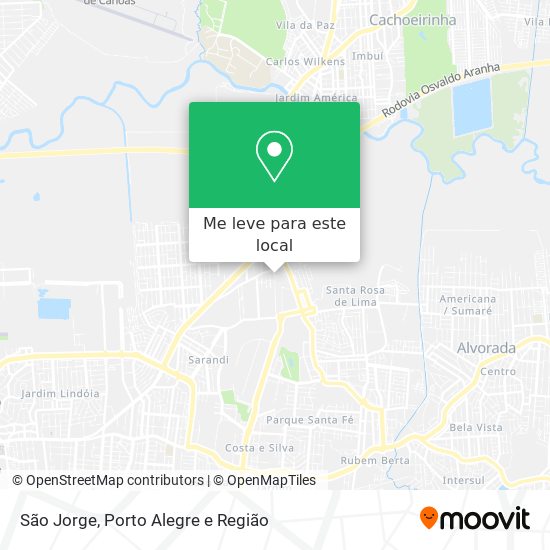 São Jorge mapa