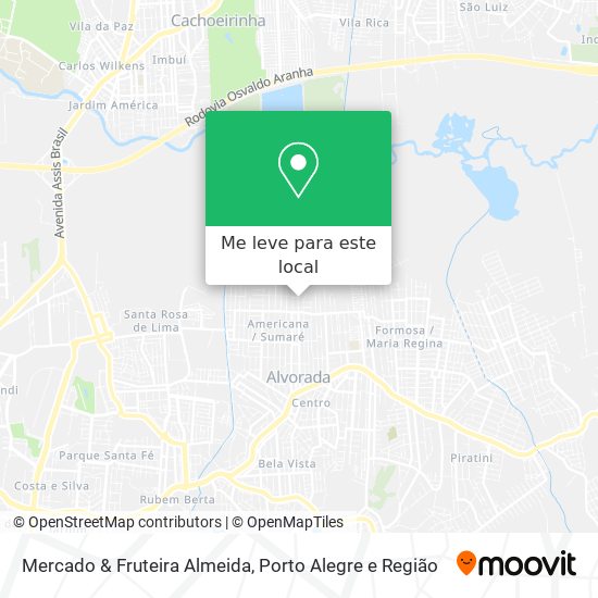 Mercado & Fruteira Almeida mapa