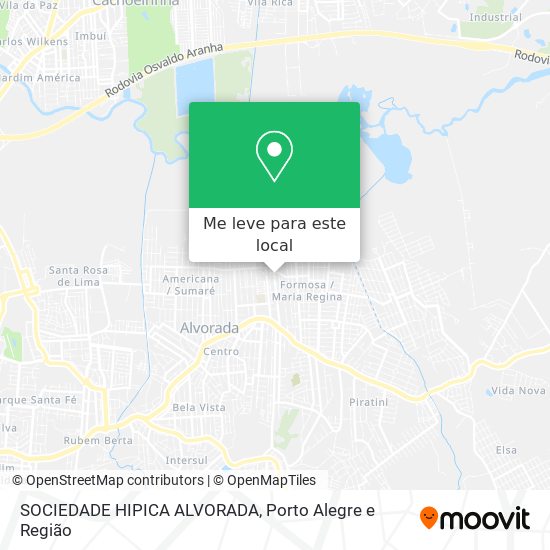 SOCIEDADE HIPICA ALVORADA mapa
