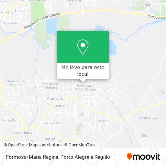 Formosa/Maria Regina mapa