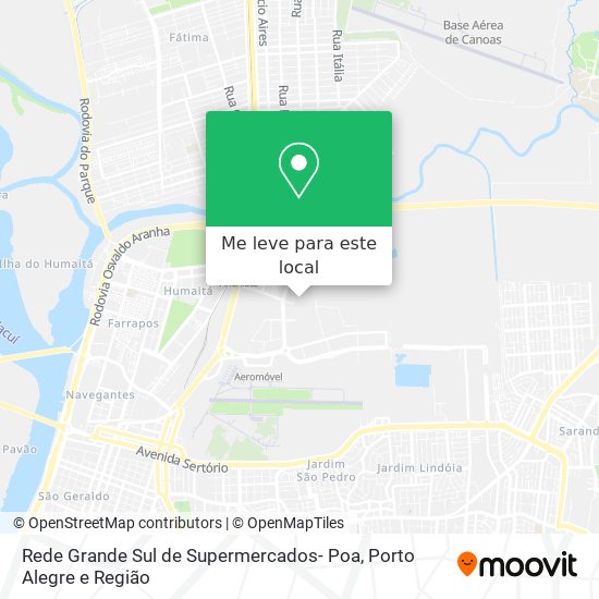 Rede Grande Sul de Supermercados- Poa mapa