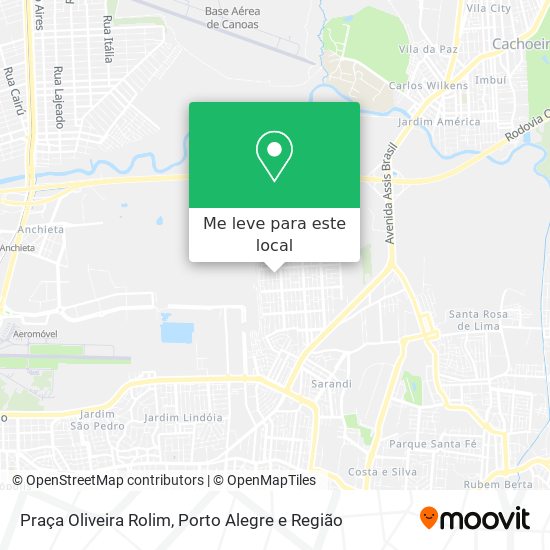 Praça Oliveira Rolim mapa