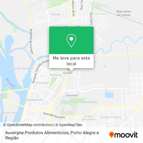 Auvergne Produtos Alimenticios mapa