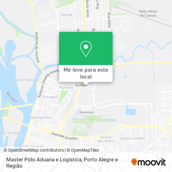 Master Pólo Aduana e Logística mapa