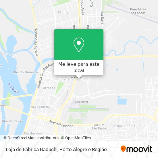 Loja de Fábrica Baduchi mapa